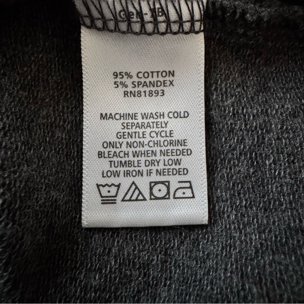 D&Co Active French Terry 3/4 Sleeve V-Neck Dress Pockets Dark Gray Sz XS - Picture 10 of 10